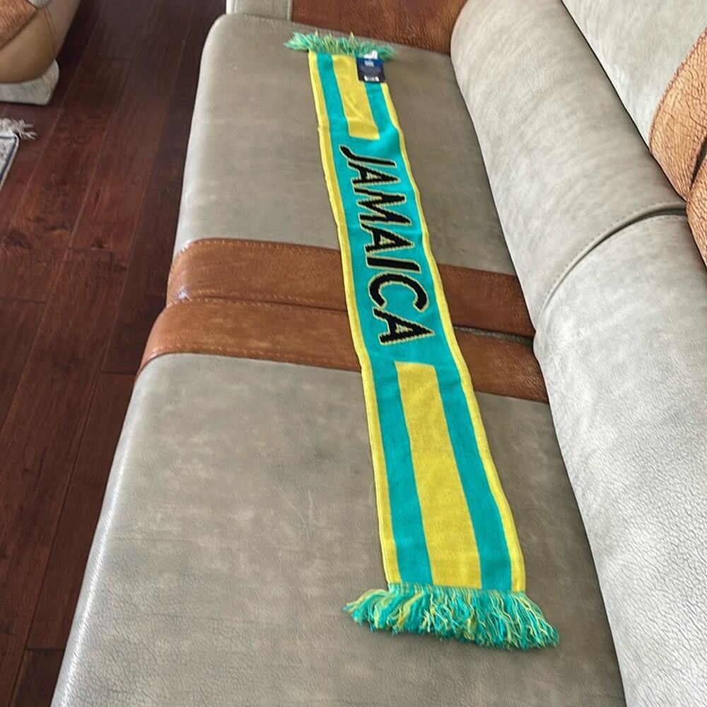 Jamaica Copa America Centenario Scarf USA 2016 Soccer Collectibles Green Yellow - Picture 3 of 11